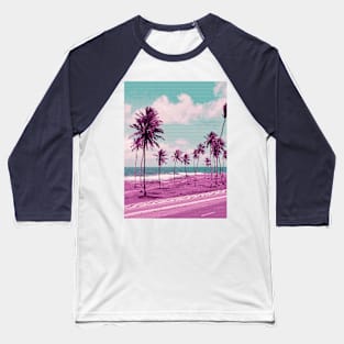 Sea Side Road Baseball T-Shirt